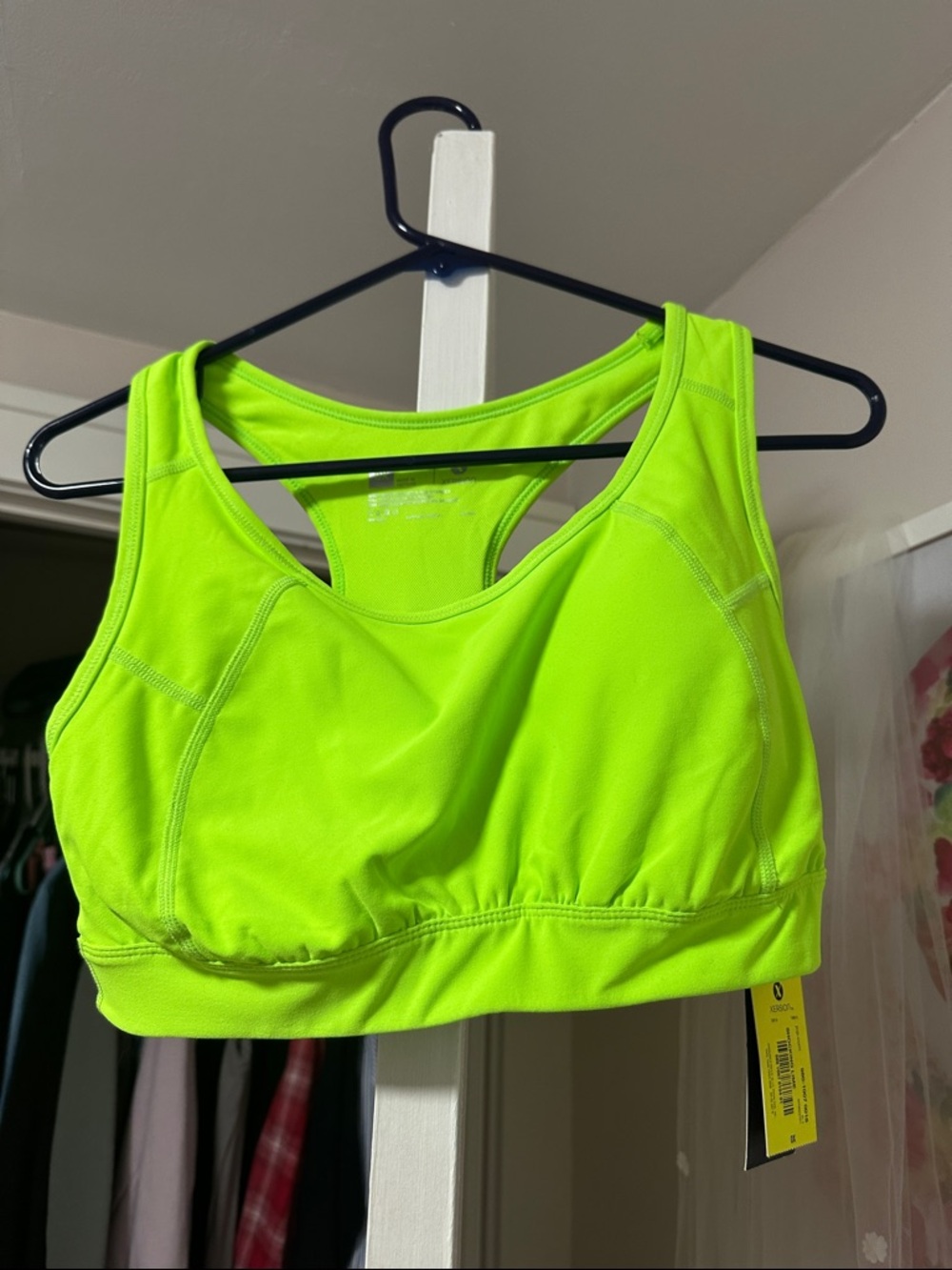 Xersion Neon Lime Racerback Sports Bra